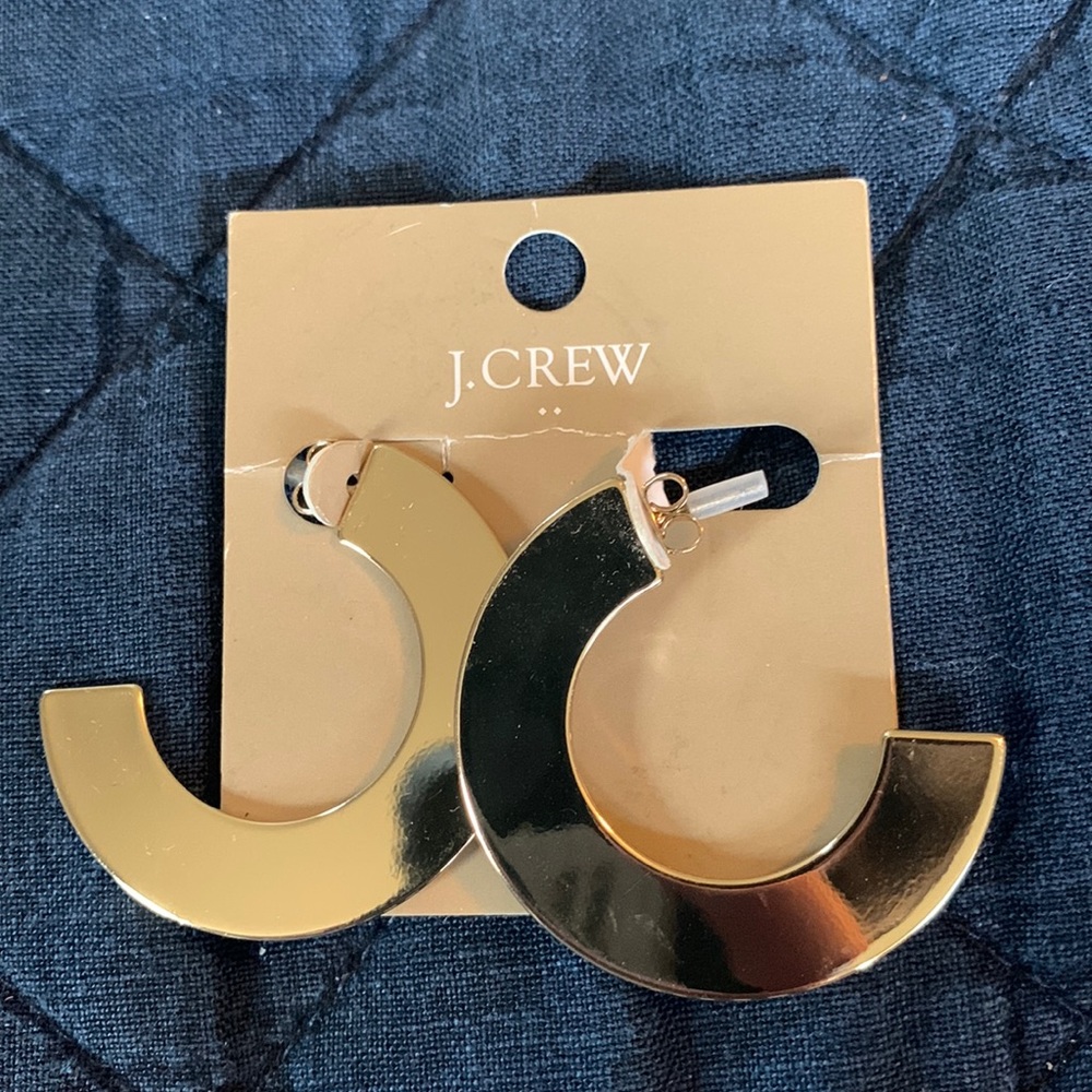 J. Crew Factory gold hoops, new with tags